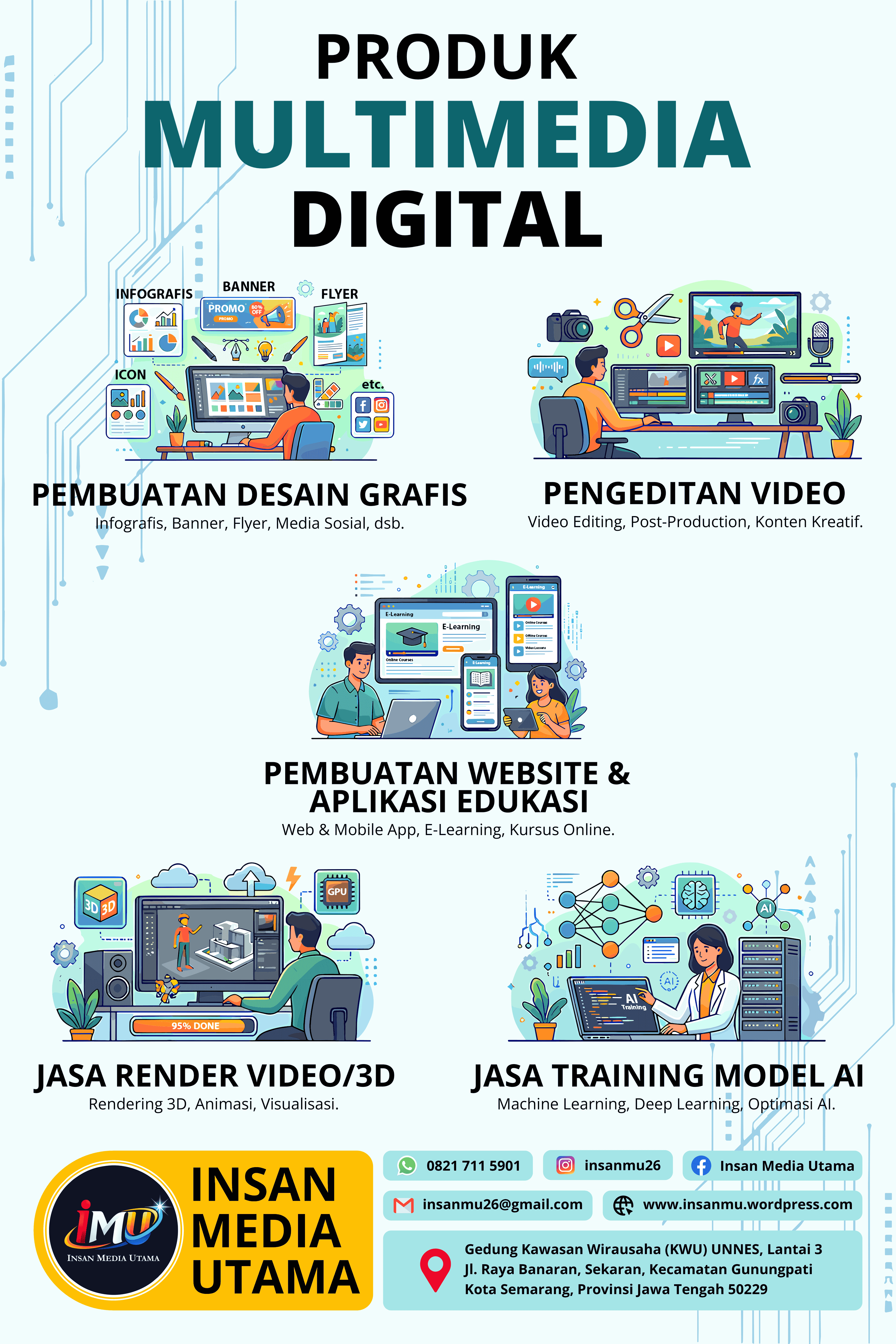 Poster Promosi Produk Multimedia Digital